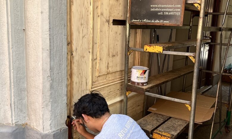Boero partner di Riva Restauri il recupero di portoni in legno nella città di Milano ed hinterland