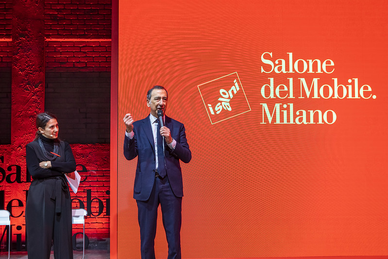 Il sindaco di Milano Beppe Sala alla onferenza stampa di Salone del Mobile.Milano 2023. Ph Credit: Andrea Mariani